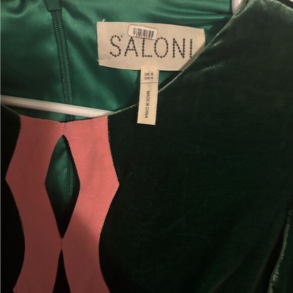 SALONI Jinx C Dress in Bright Emerald size 4 - Picture 5 of 6
